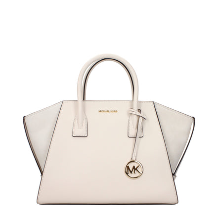 Geantă de mână Michael Kors din piele bej
