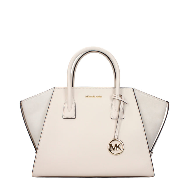 Geantă de mână Michael Kors din piele bej