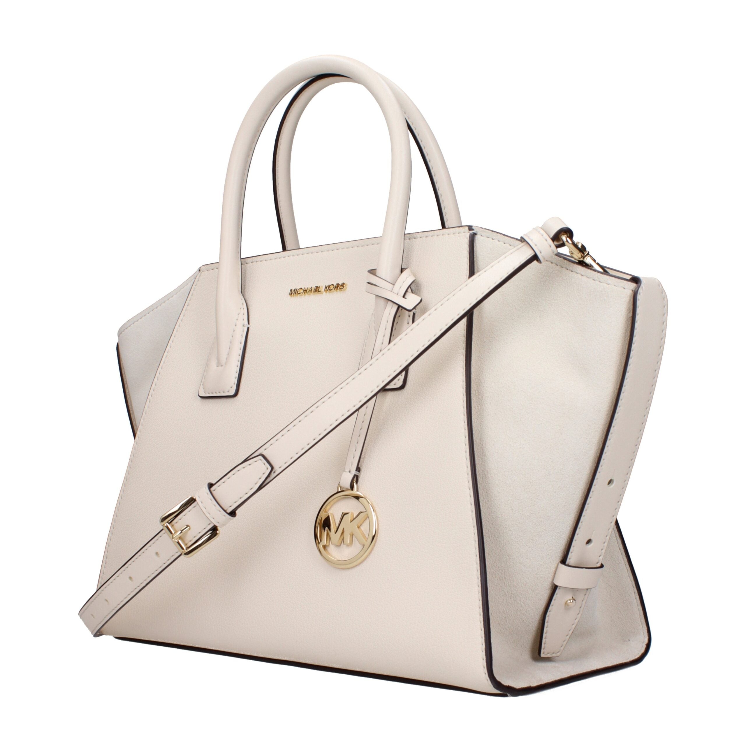 Geantă de mână Michael Kors din piele bej