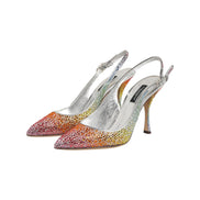 Pantofi cu toc Dolce & Gabbana Multicolor din Paiete cu Baretă la Spate