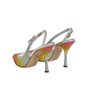 Pantofi cu toc Dolce & Gabbana Multicolor din Paiete cu Baretă la Spate