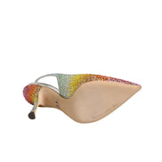 Pantofi cu toc Dolce & Gabbana Multicolor din Paiete cu Baretă la Spate