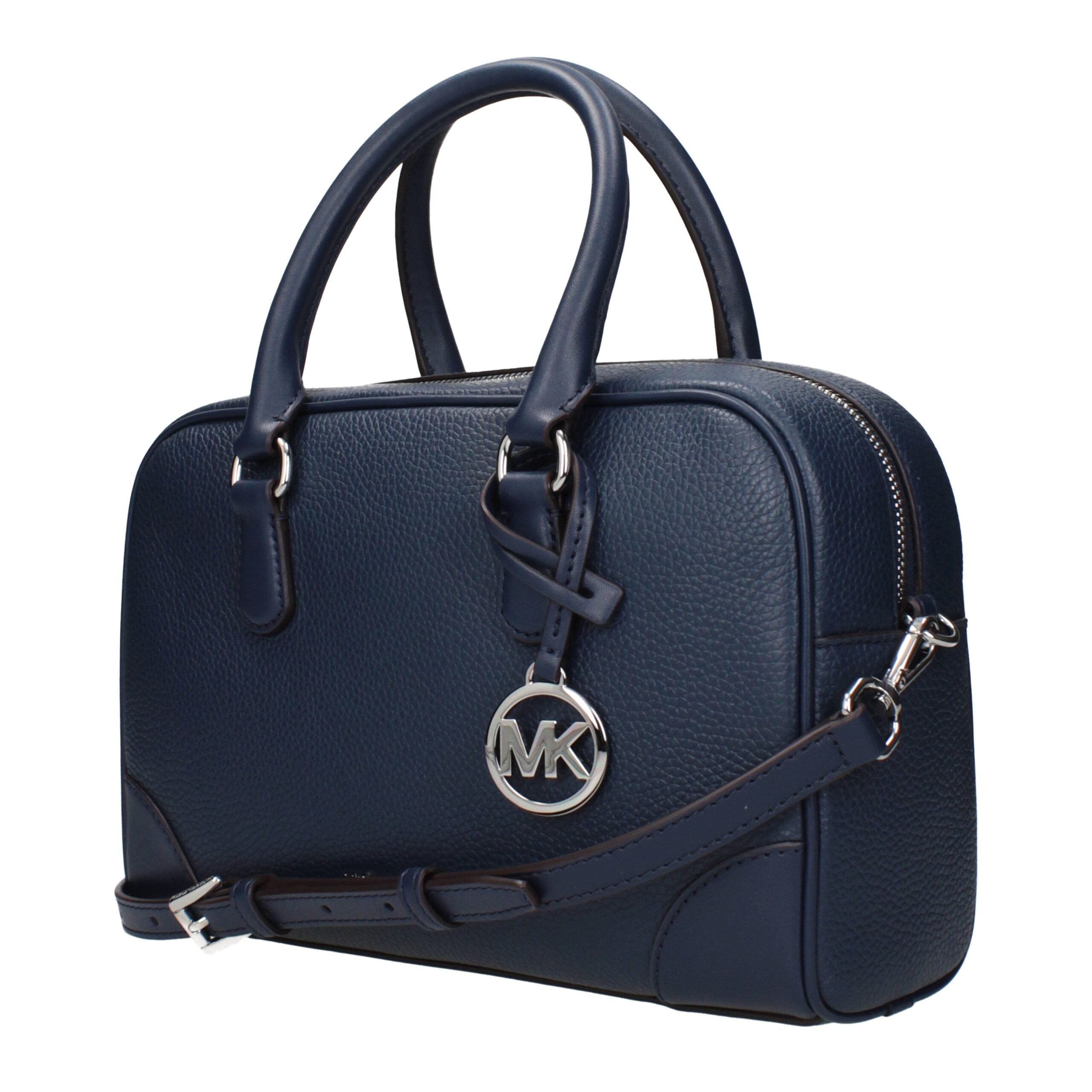 Geantă de mână Michael Kors din piele albastră