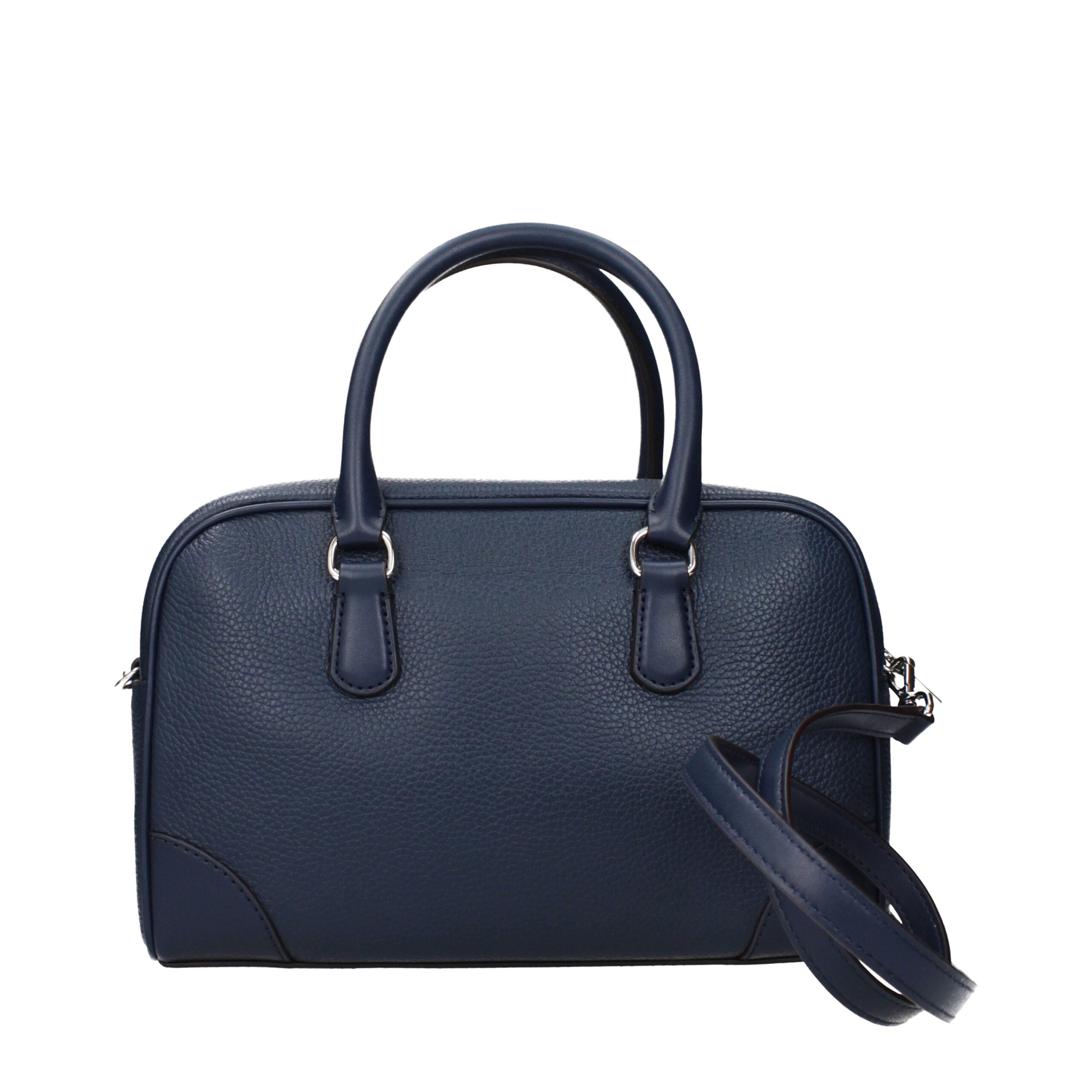 Geantă de mână Michael Kors din piele albastră