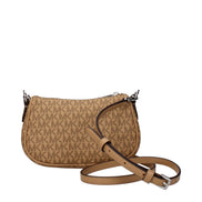 Geantă de mână Michael Kors maro textil