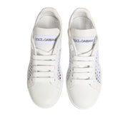 Dolce & Gabbana Adidași Joși cu Inserții din Plasă Albă