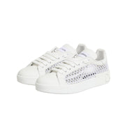 Dolce & Gabbana Adidași Joși cu Inserții din Plasă Albă