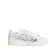 Dolce & Gabbana Adidași Joși cu Inserții din Plasă Albă