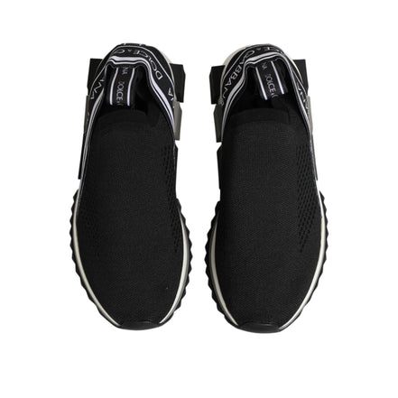 Dolce & Gabbana Black Slip On Sorrento Low Top Sneakers