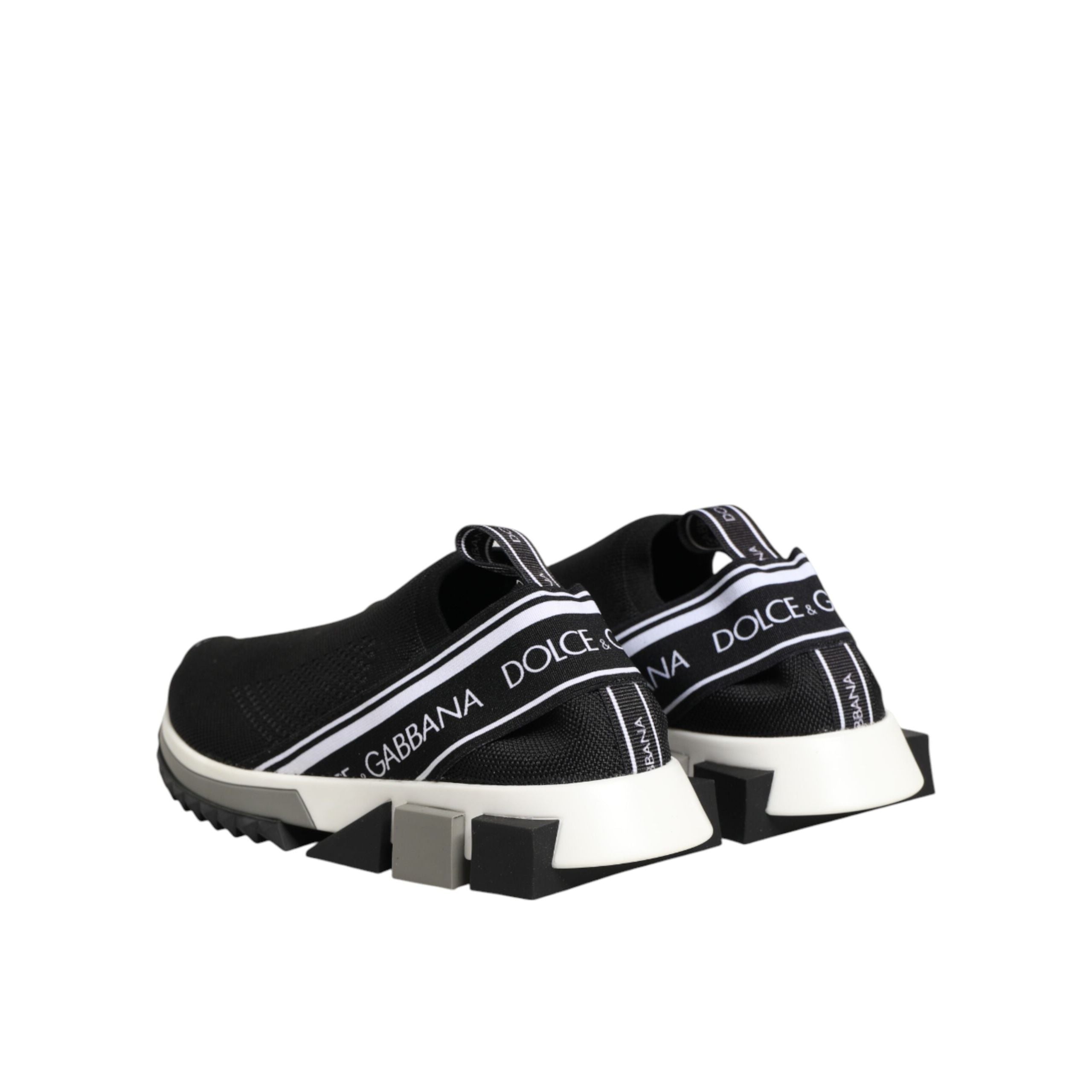 Dolce & Gabbana Black Slip On Sorrento Low Top Sneakers