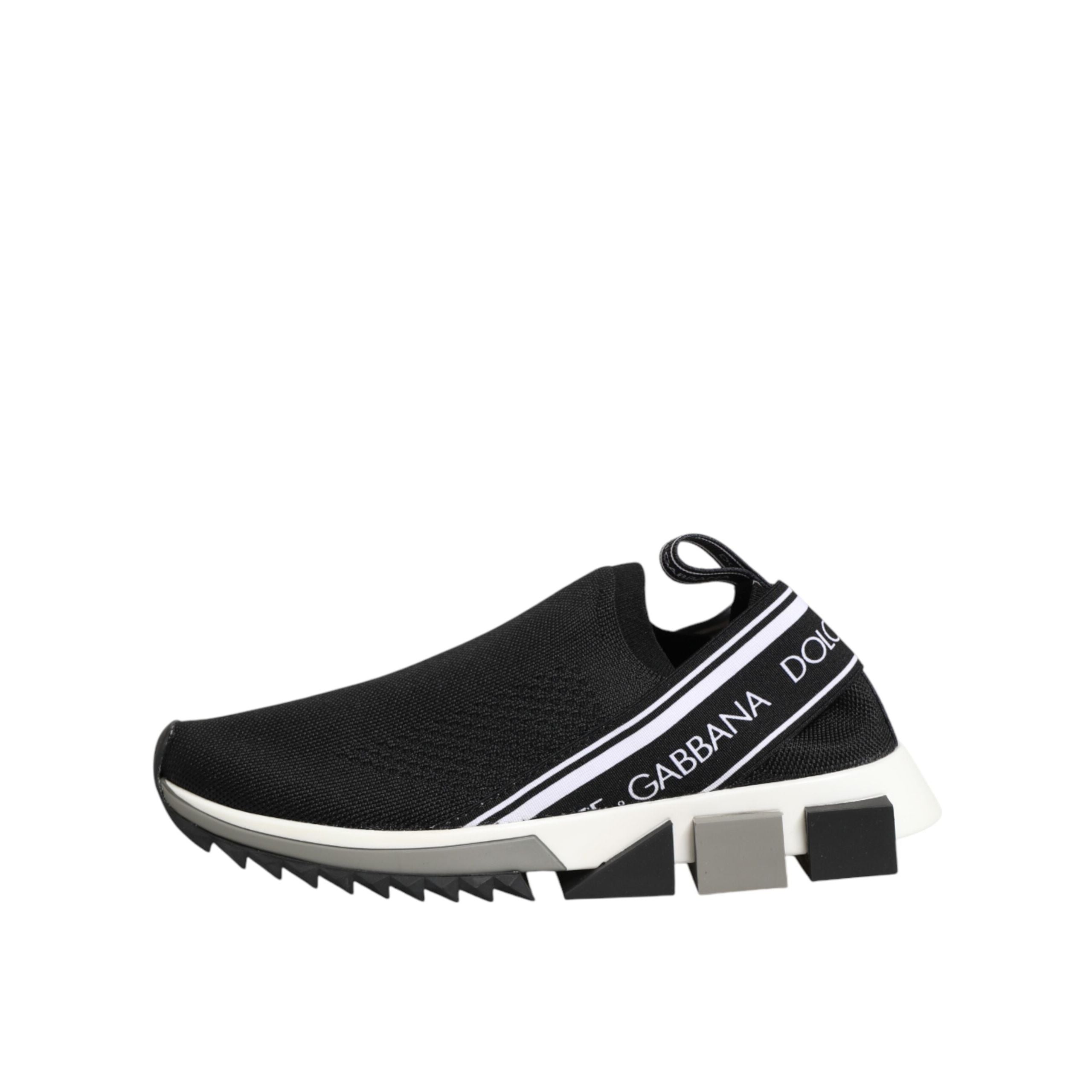 Dolce & Gabbana Black Slip On Sorrento Low Top Sneakers