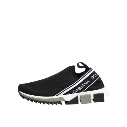 Dolce & Gabbana Black Slip On Sorrento Low Top Sneakers