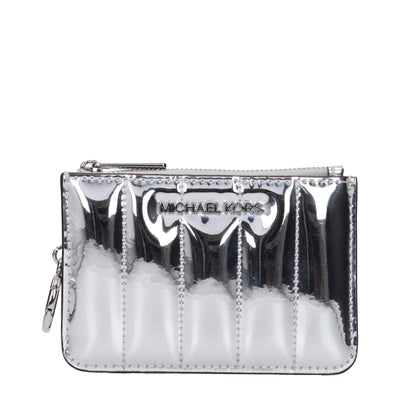 Michael Kors Gray Leather Wallet