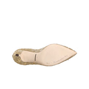 Pantofi cu toc Dolce & Gabbana Devotion din dantelă Gold Taormina