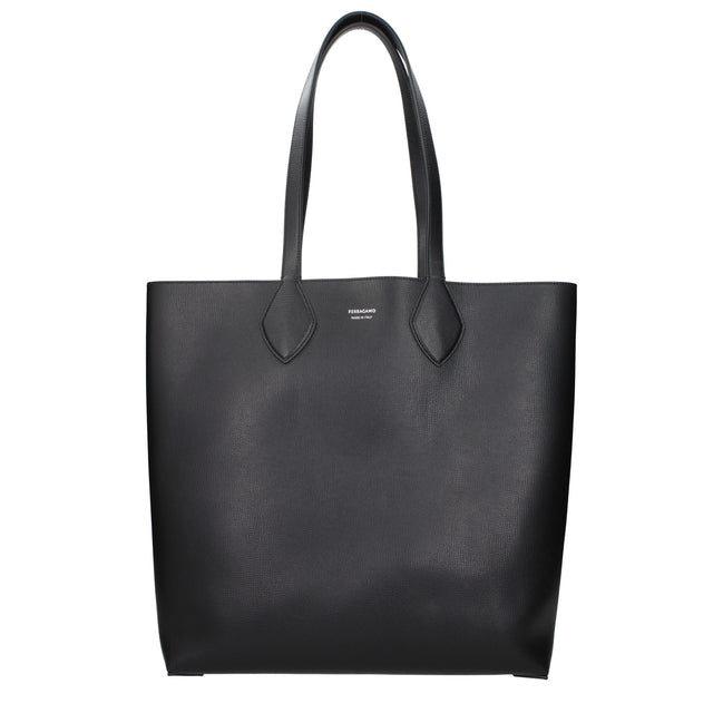 Ferragamo Geantă de Umăr Neagră din Piele