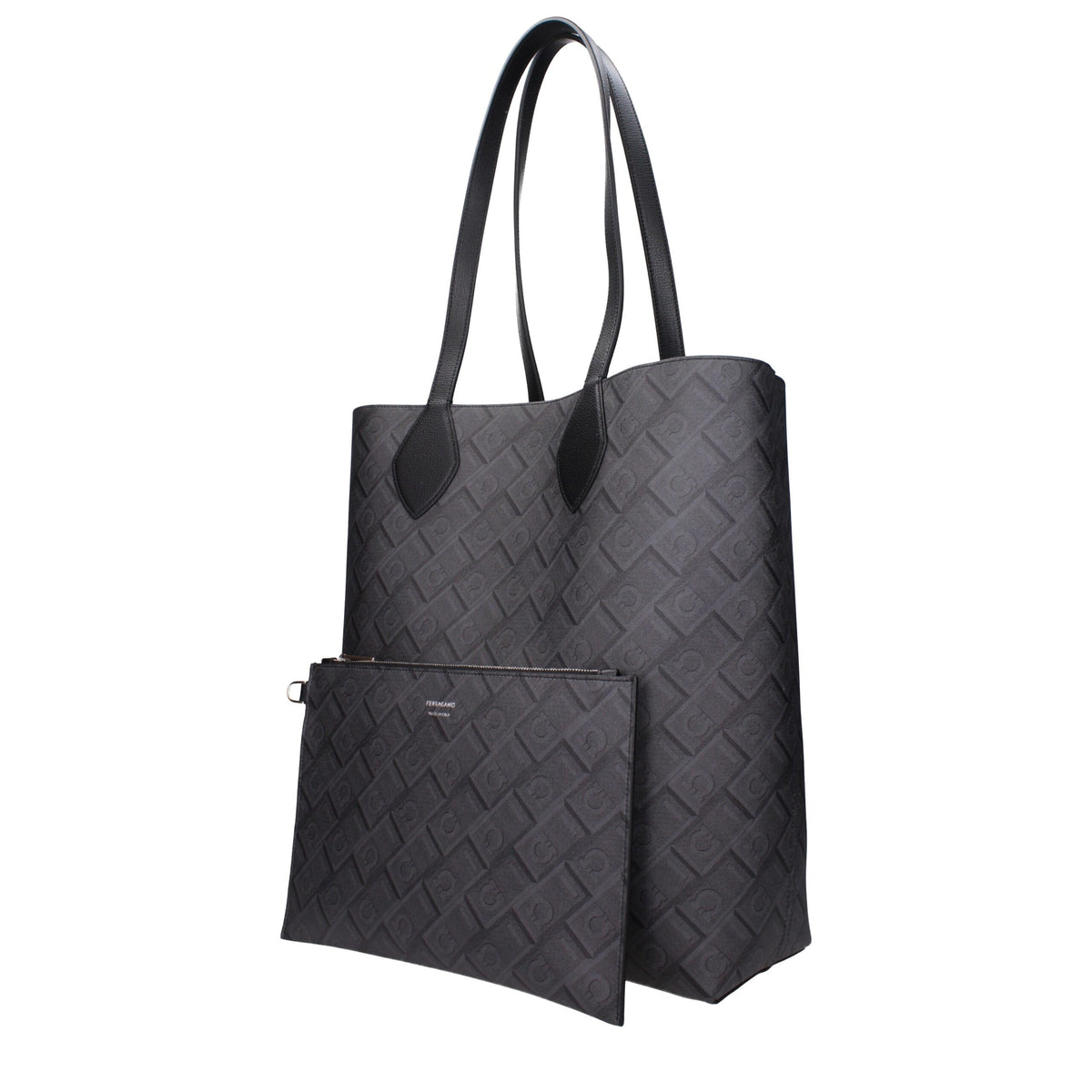 Ferragamo Geantă de Umăr Neagră din Piele