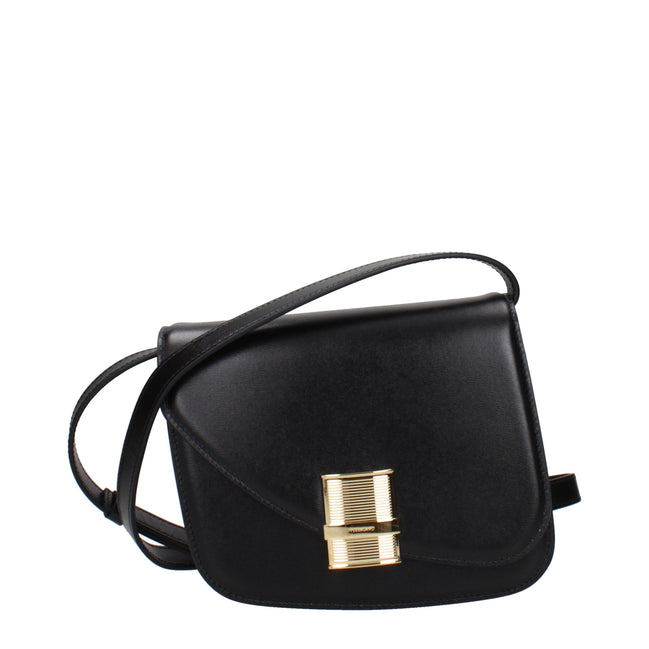 Ferragamo Geantă Crossbody Neagră din Piele