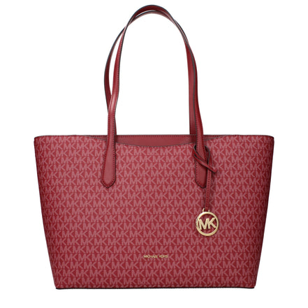 Geantă de umăr Michael Kors roșie din material textil