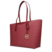 Geantă de umăr Michael Kors roșie din material textil