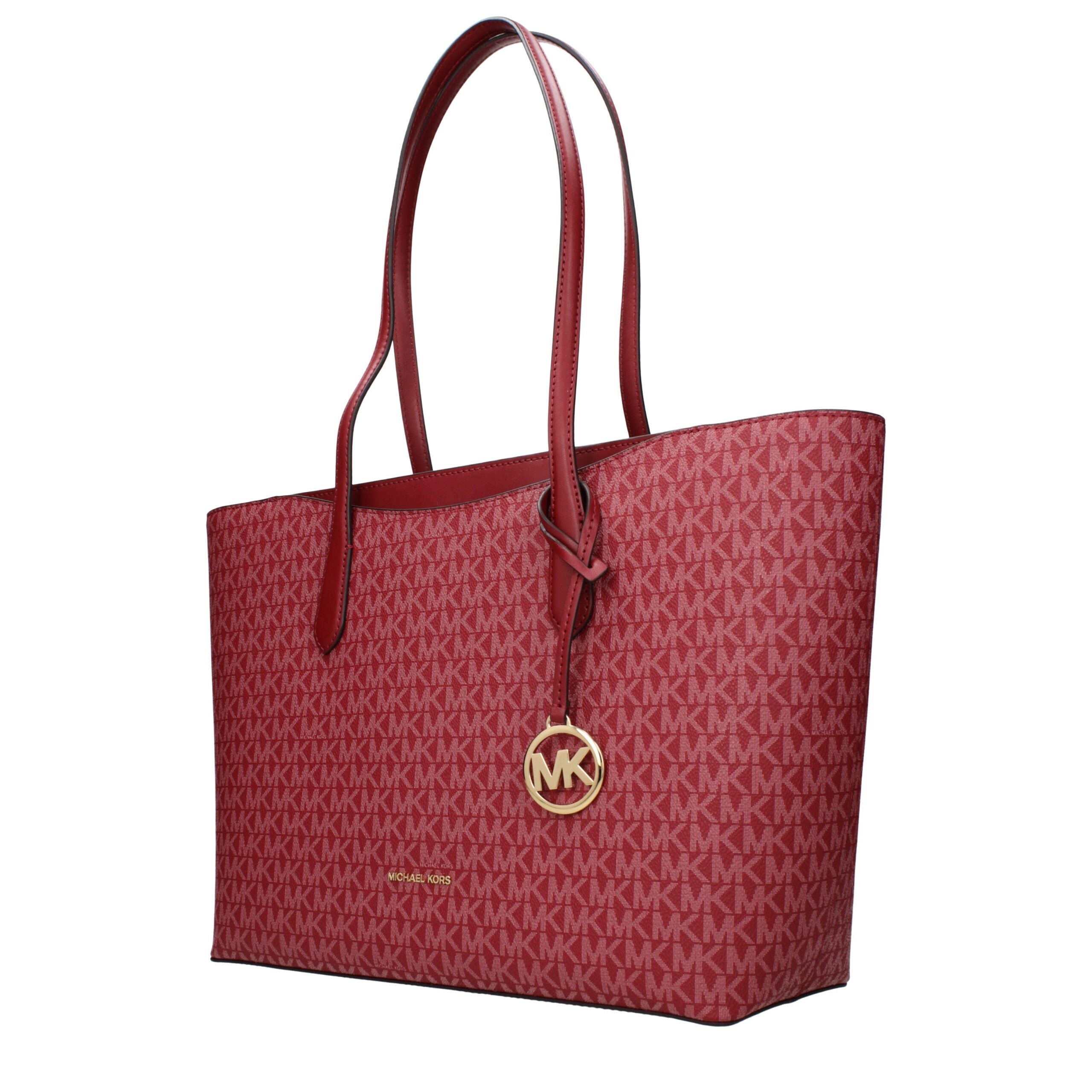 Geantă de umăr Michael Kors roșie din material textil