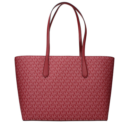 Geantă de umăr Michael Kors roșie din material textil