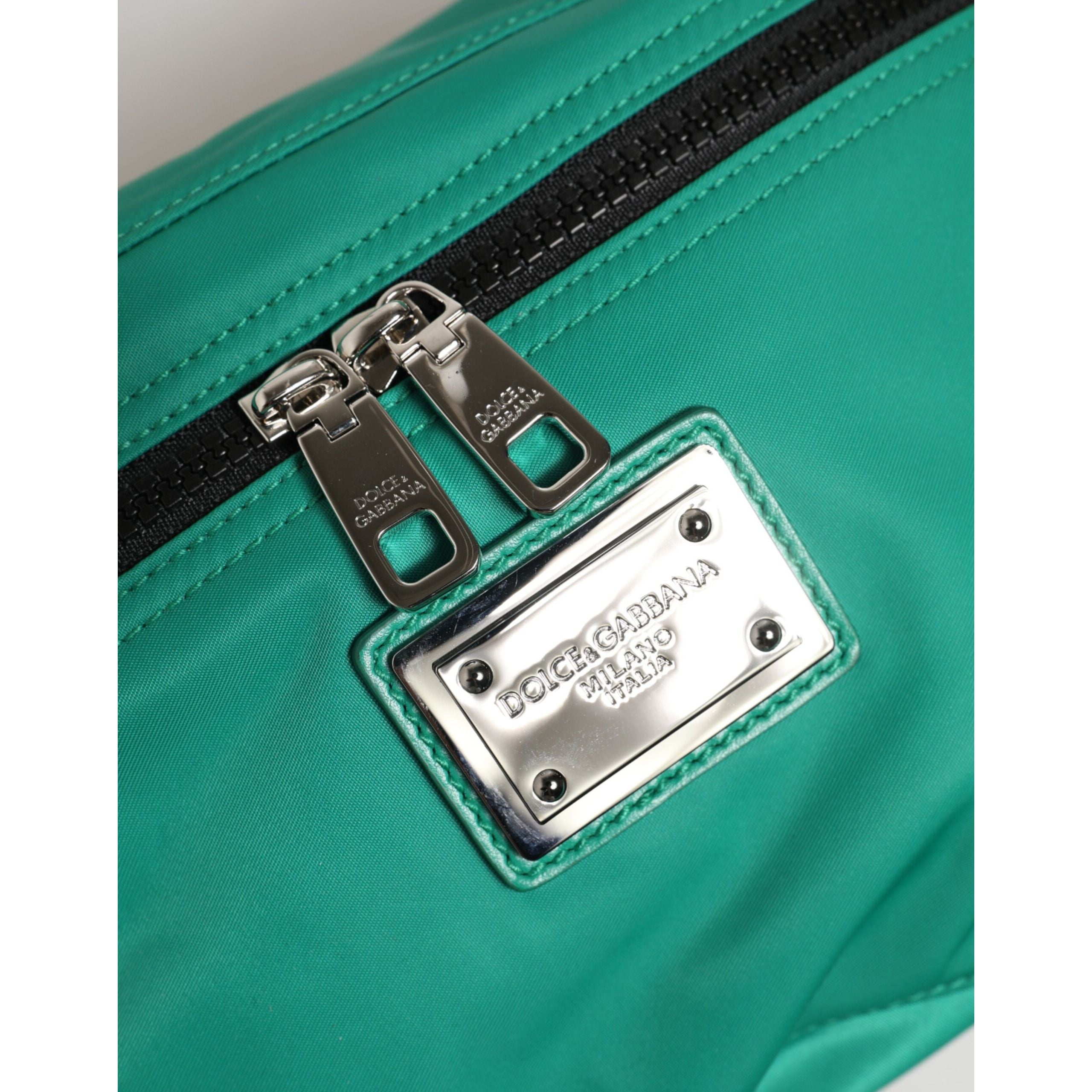 Dolce & Gabbana Geantă de brâu verde cu logo