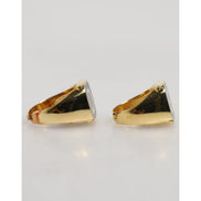 Dolce & Gabbana Gold-Tone Real Brass Black Enamel 