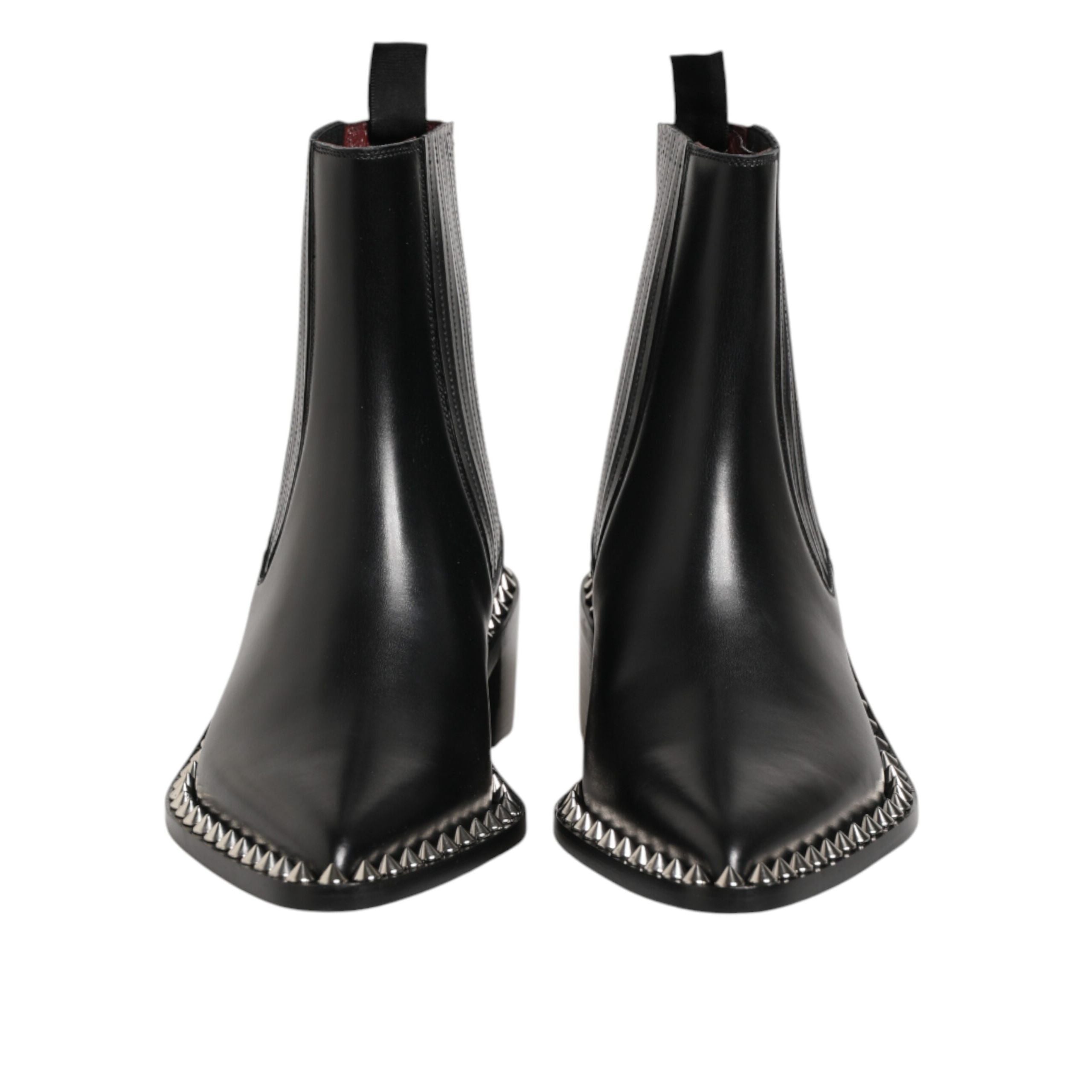 Dolce & Gabbana Black Studded Chelsea Ankle Boots