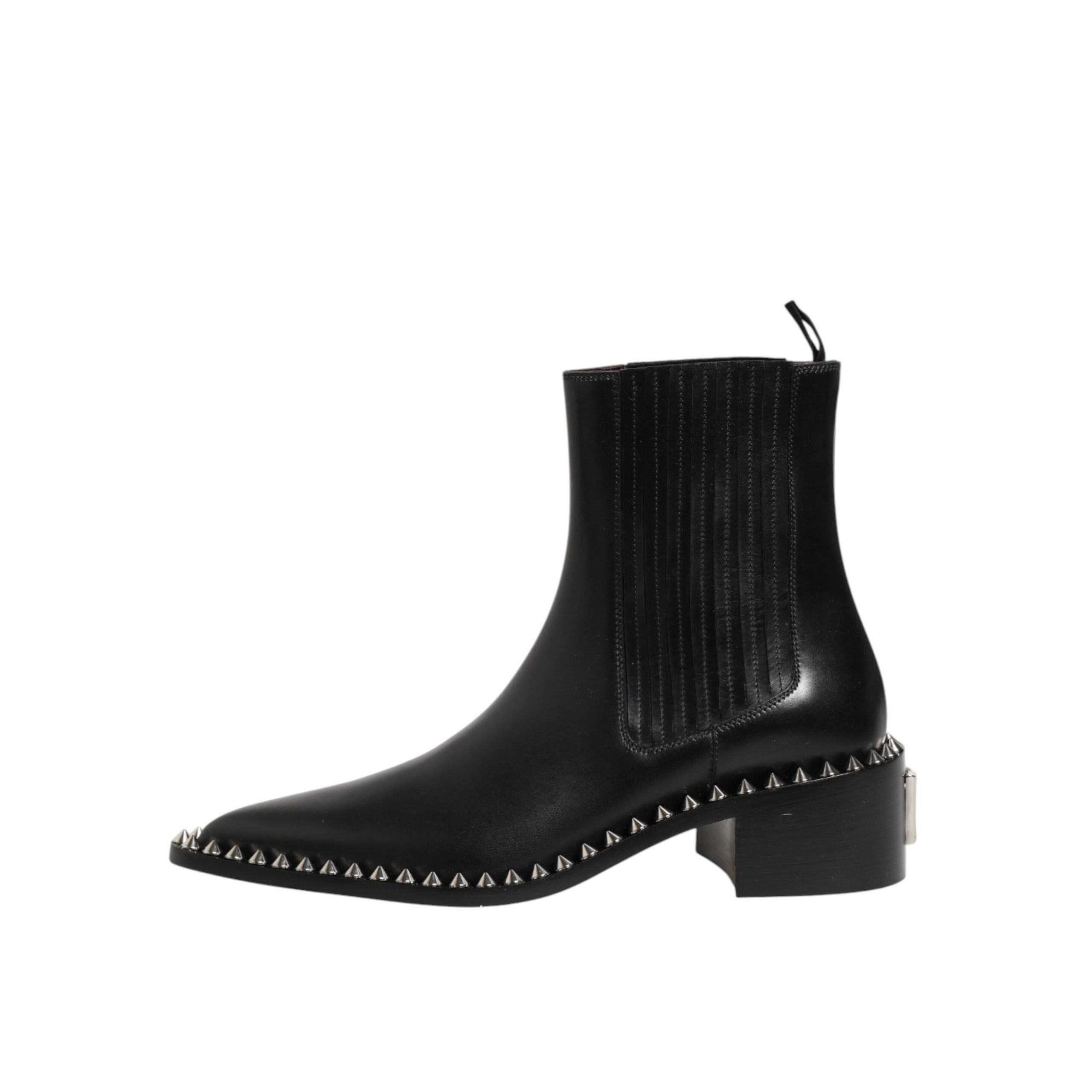 Dolce & Gabbana Black Studded Chelsea Ankle Boots