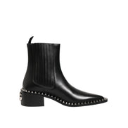 Dolce & Gabbana Black Studded Chelsea Ankle Boots