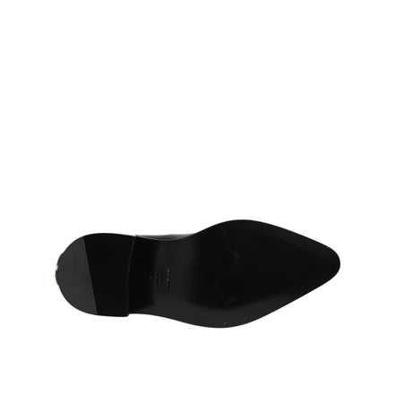 Dolce & Gabbana Black Studded Chelsea Ankle Boots