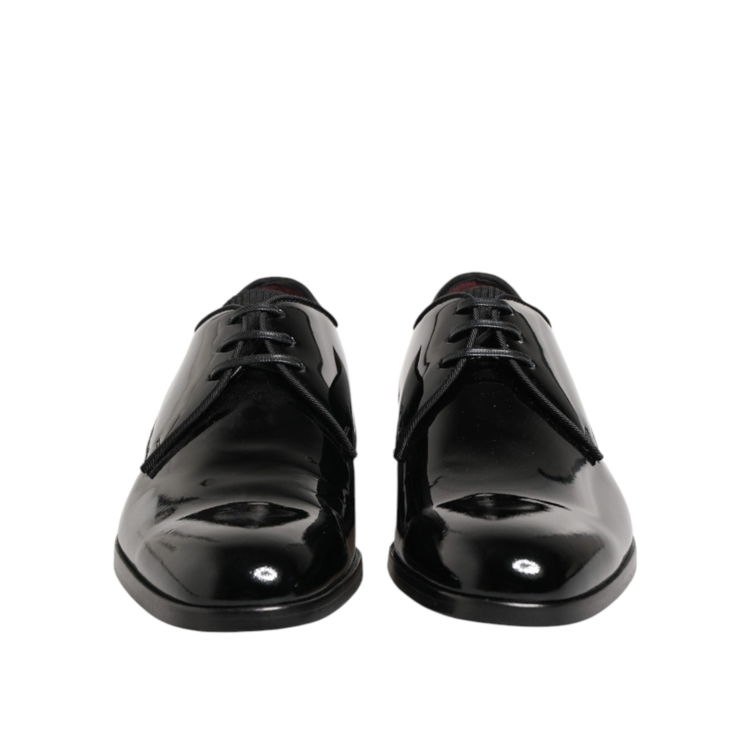 Dolce & Gabbana Black Leather Derby Shoes