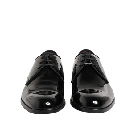 Dolce & Gabbana Black Leather Derby Shoes
