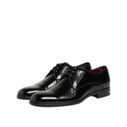 Dolce & Gabbana Black Leather Derby Shoes