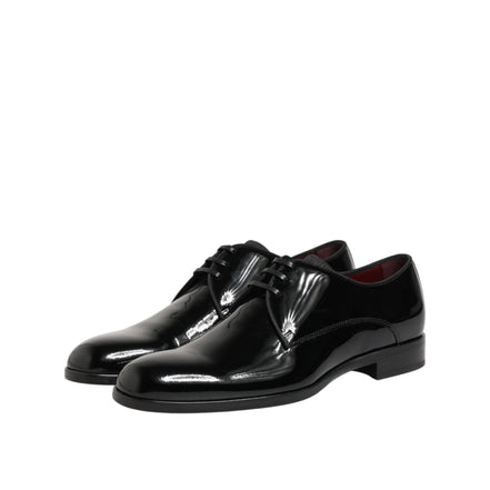 Dolce & Gabbana Black Leather Derby Shoes