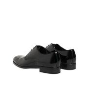 Dolce & Gabbana Black Leather Derby Shoes