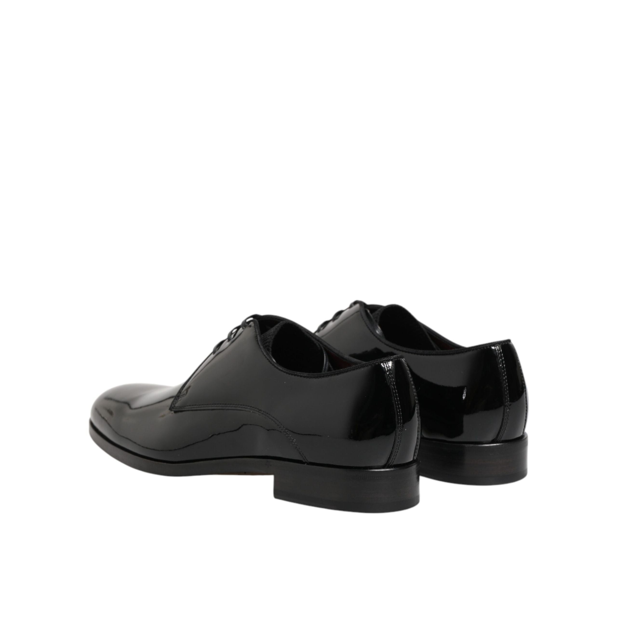 Dolce & Gabbana Black Leather Derby Shoes