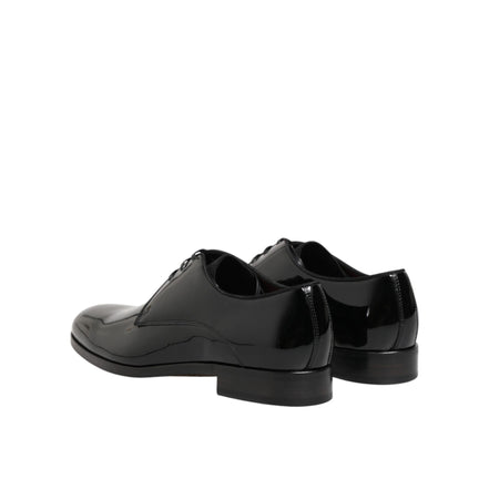 Dolce & Gabbana Black Leather Derby Shoes