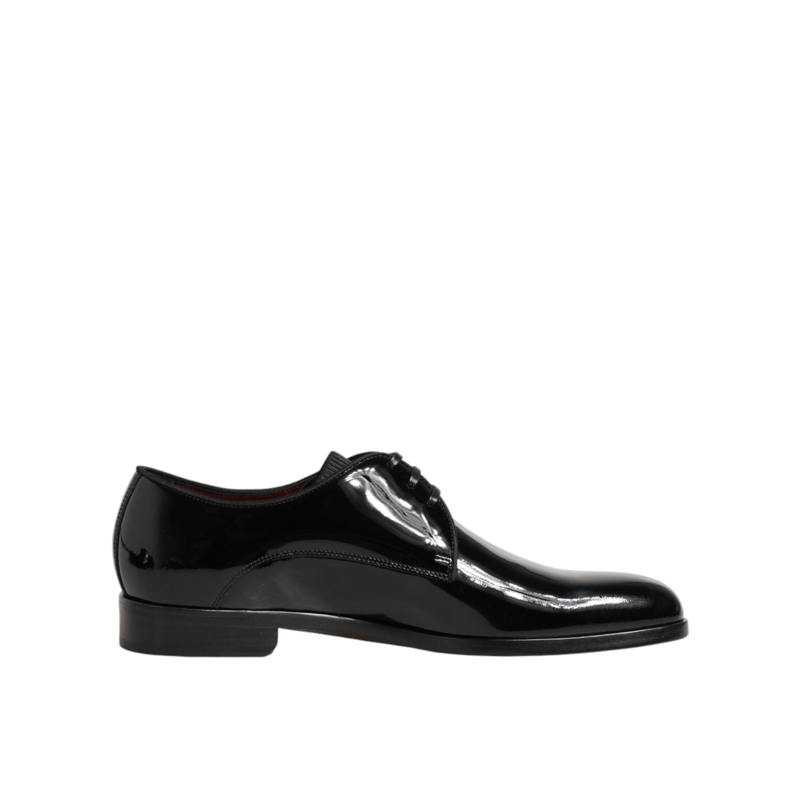 Dolce & Gabbana Black Leather Derby Shoes