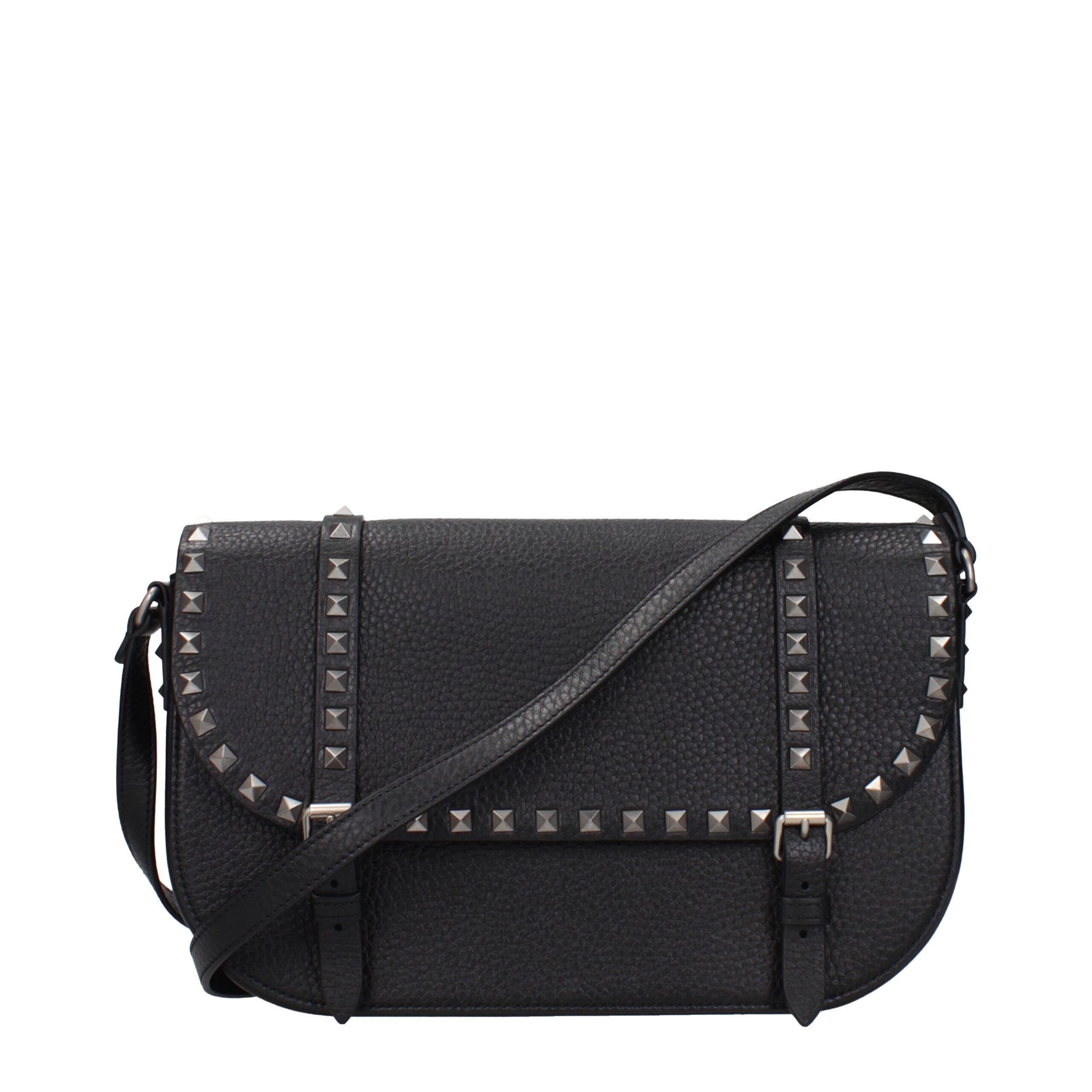 Geantă crossbody Valentino Garavani din piele neagră