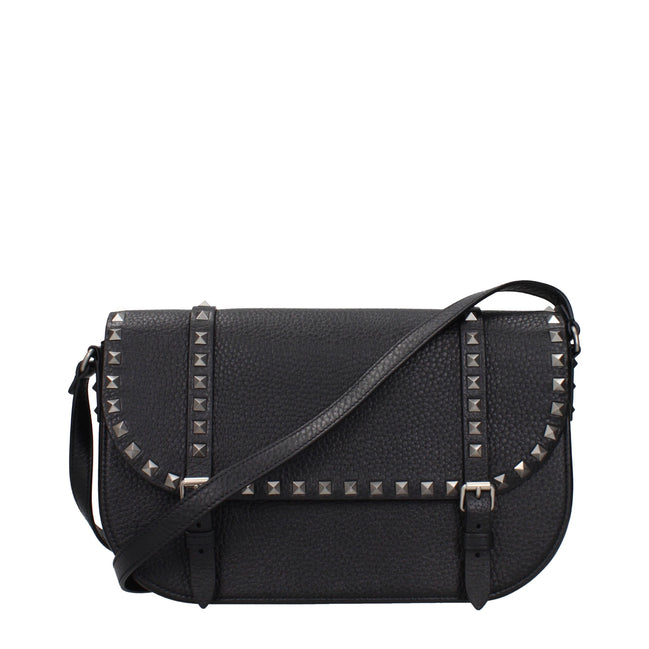 Geantă crossbody Valentino Garavani din piele neagră
