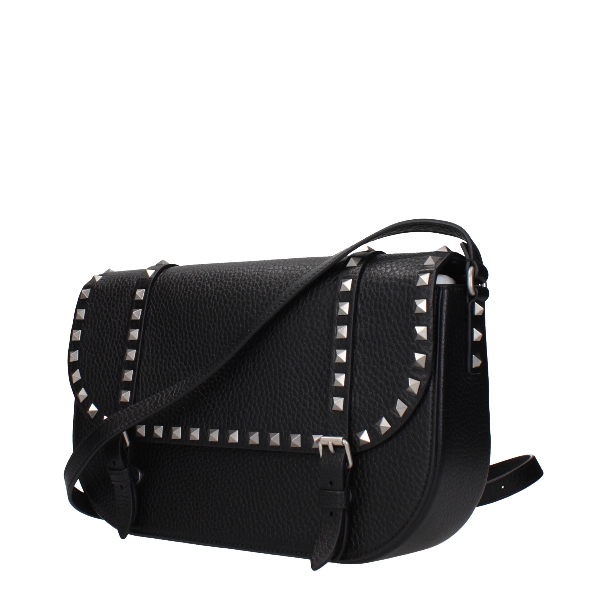 Geantă crossbody Valentino Garavani din piele neagră