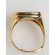 Dolce & Gabbana Gold-Tone Real Brass Black Enamel 
