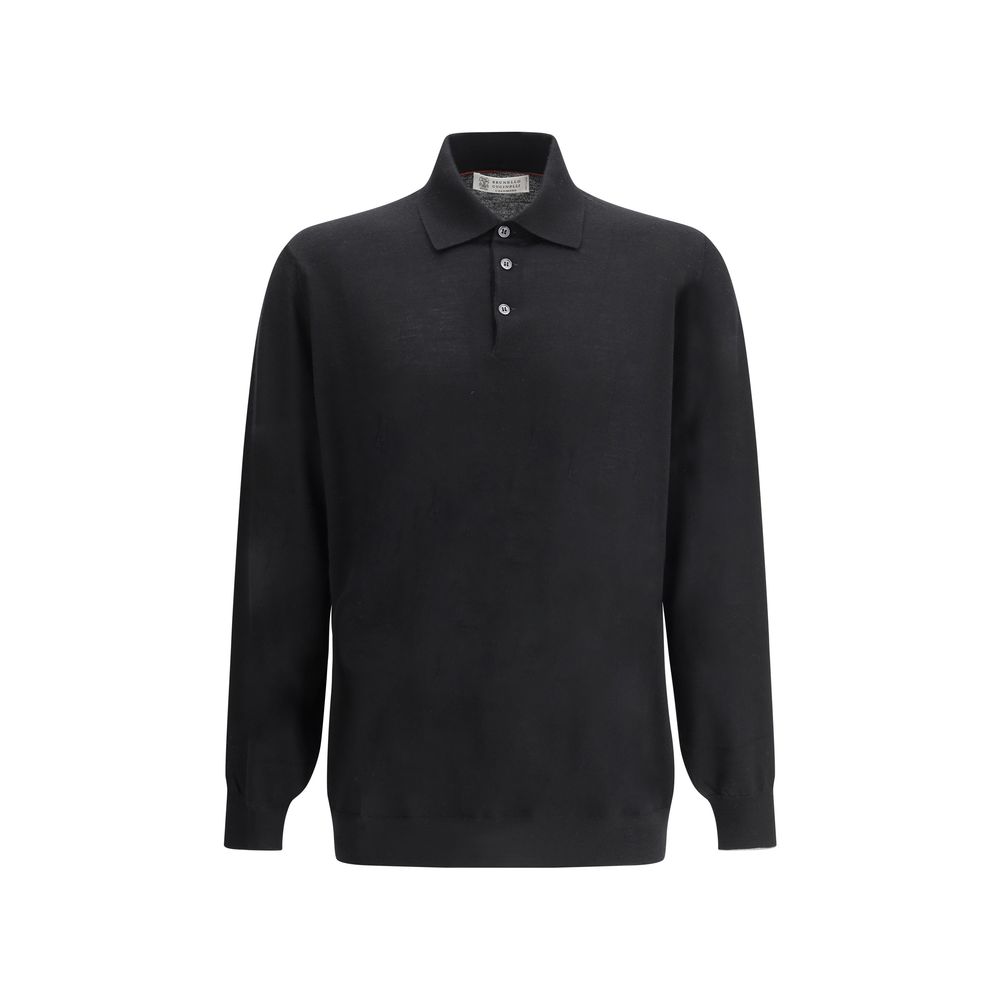 Brunello Cucinelli Pulover Negru din Cașmir