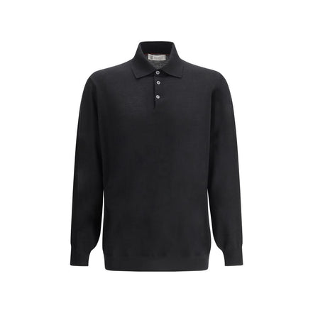 Brunello Cucinelli Pulover Negru din Cașmir