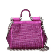 Geantă de mână Dolce & Gabbana din satin roz