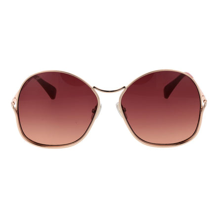 Max Mara Ochelari de Soare Aurii Roz din Metal