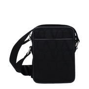 Geantă crossbody Valentino Garavani, neagră, din material textil
