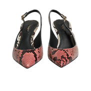 Dolce & Gabbana Multicolor Leather Slingback Pumps