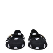 Dolce & Gabbana Black Fabric Ballet Flats